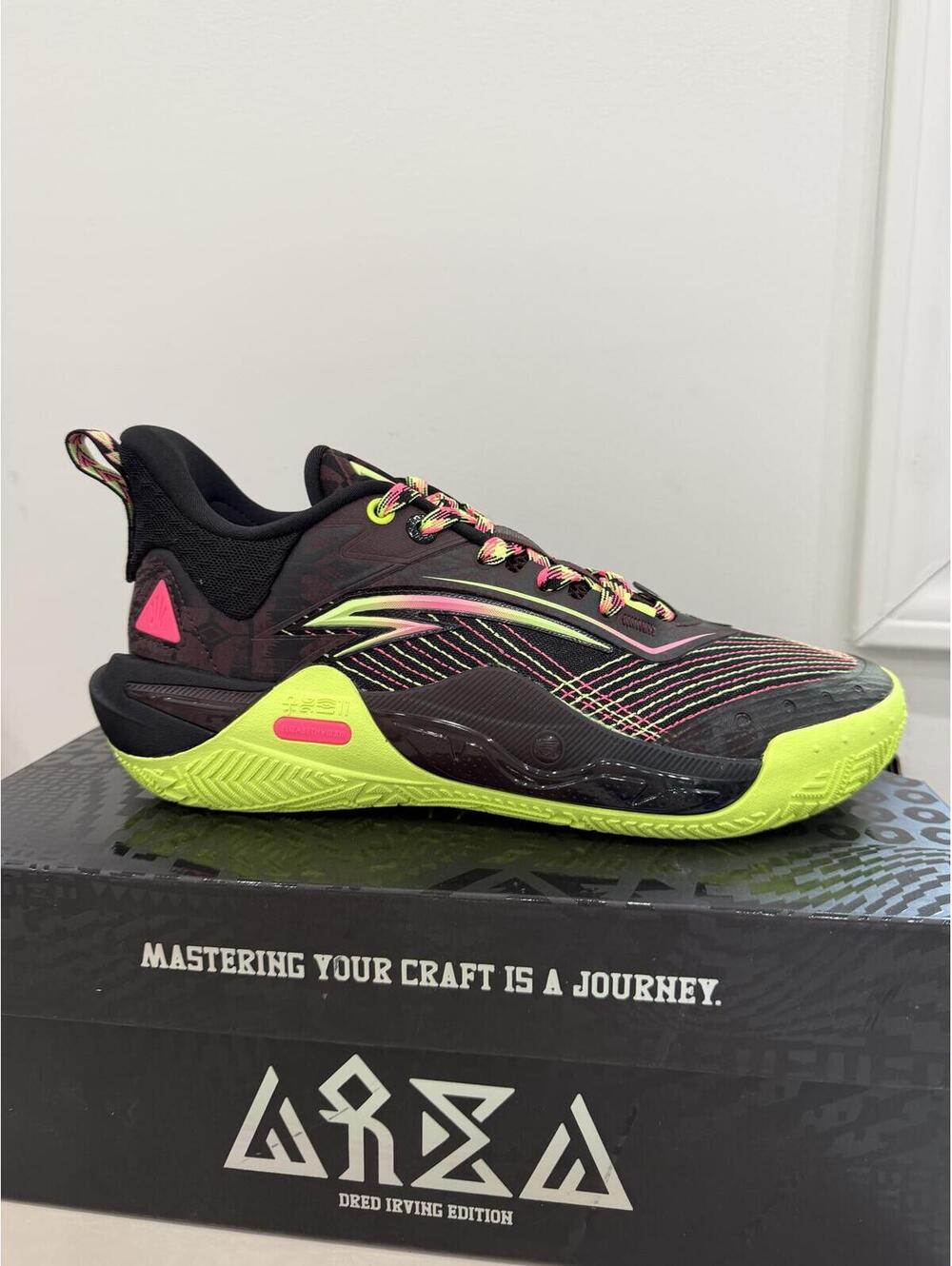 ANTA Kai 1 Speed Men’s Basketball Shoes US 8.5 Black/Yellow